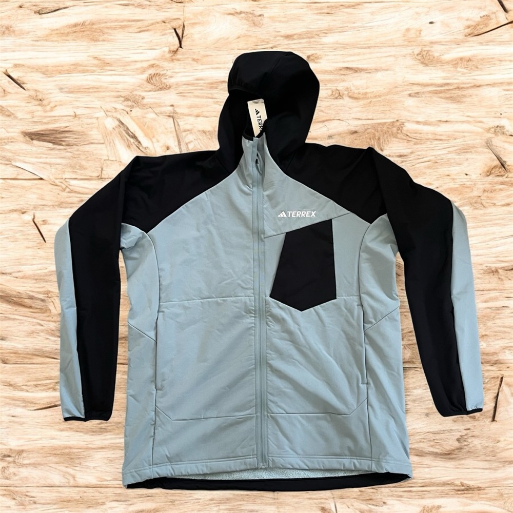 💙 NWT💙 ADIDAS Terrex Xperior Hiking Softshell Fleece Hooded Jacket